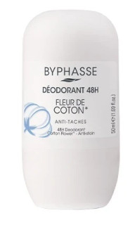 مام زیر بغل دئودورانت بایفاس Byphasse با رایحه گل پنبه حجم 50 میل
