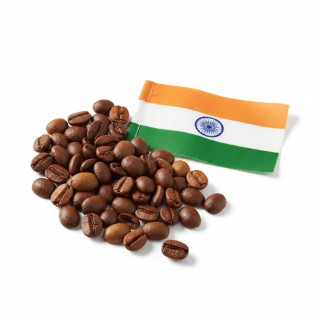 دانه قهوه روبوستا پی بی PEABERRY مدیوم هند اونس